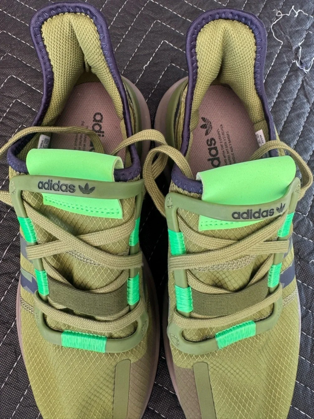 adidas U path  run men’s shoes green size 8.5